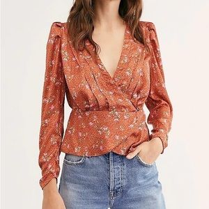 NWOT Free People A Night With You Blouse